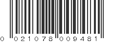 UPC 021078009481