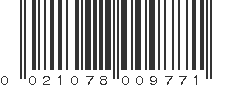 UPC 021078009771