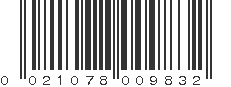 UPC 021078009832