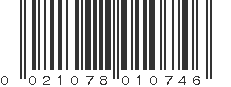 UPC 021078010746