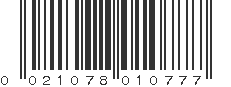 UPC 021078010777