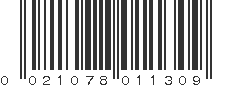 UPC 021078011309