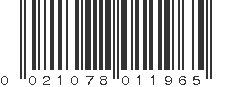 UPC 021078011965