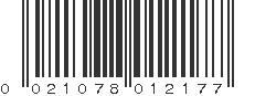 UPC 021078012177