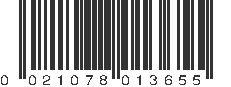 UPC 021078013655