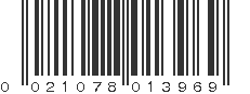 UPC 021078013969