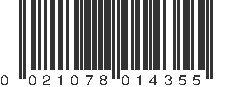 UPC 021078014355