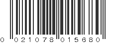 UPC 021078015680