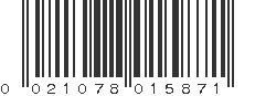 UPC 021078015871