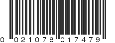 UPC 021078017479