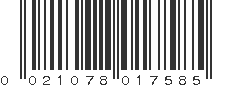 UPC 021078017585