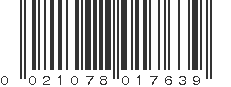 UPC 021078017639