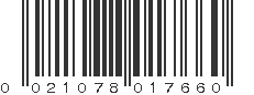 UPC 021078017660