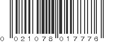 UPC 021078017776