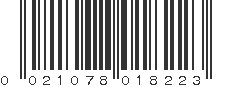 UPC 021078018223