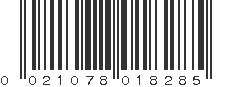 UPC 021078018285