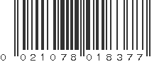 UPC 021078018377