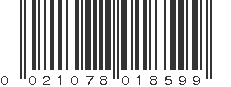 UPC 021078018599