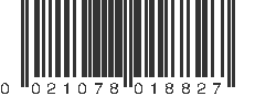 UPC 021078018827