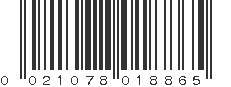 UPC 021078018865