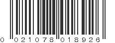 UPC 021078018926