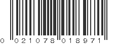 UPC 021078018971