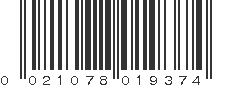 UPC 021078019374