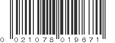 UPC 021078019671