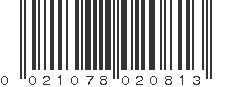 UPC 021078020813