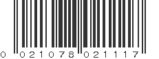 UPC 021078021117