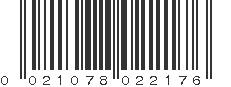 UPC 021078022176