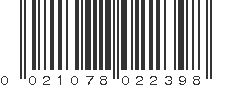 UPC 021078022398