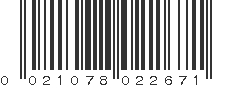 UPC 021078022671