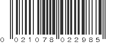 UPC 021078022985