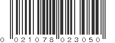 UPC 021078023050