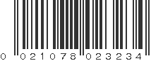 UPC 021078023234