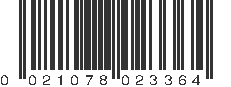 UPC 021078023364