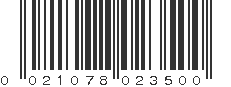 UPC 021078023500