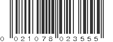 UPC 021078023555