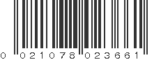 UPC 021078023661