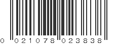 UPC 021078023838