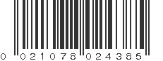 UPC 021078024385