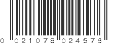 UPC 021078024576