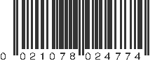 UPC 021078024774