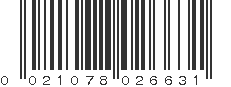 UPC 021078026631