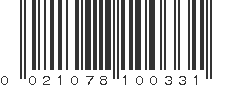 UPC 021078100331