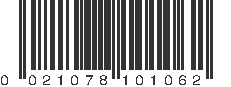 UPC 021078101062