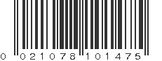 UPC 021078101475