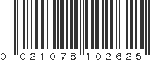 UPC 021078102625