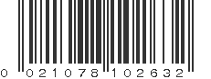 UPC 021078102632